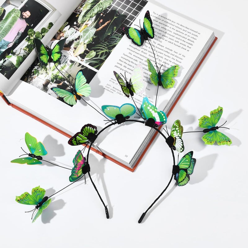 DEEKA Butterfly Headbands Fascinators Hat Women Butterfly Costume Crown Headpiece for Women and Girls - Image 5